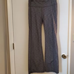 Athleta Yoga Pants Wide Leg Gray Women's Size Large I seam 32"